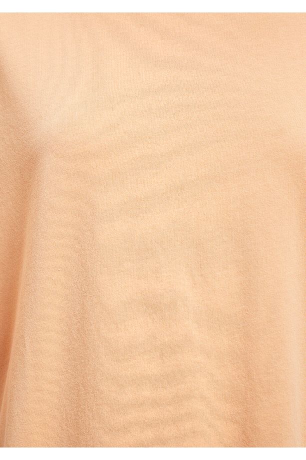 Turuncu Basic Tişört Oversize / Geniş Kesim 1610317-71138 - 6