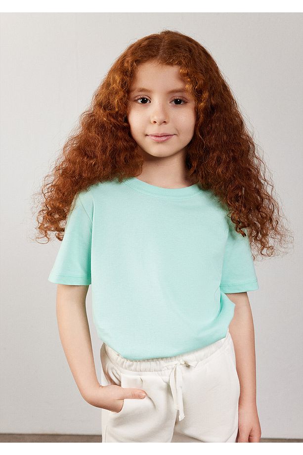 Yeşil Basic Tişört Regular Fit / Normal Kesim 7610183-71724 - 1