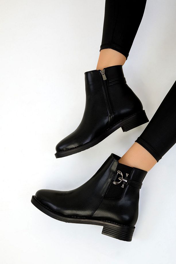 Siyah Kadın Bot & Bootie 19585 - 5