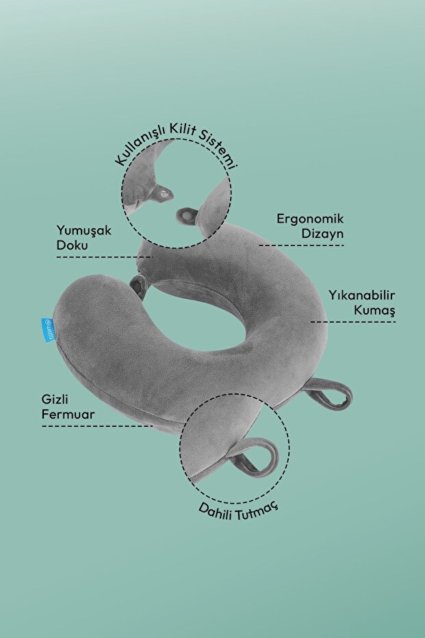 Seyahat Boyun Yastığı Comfort Ortopedik Seyahat Yastığı Visco - 3