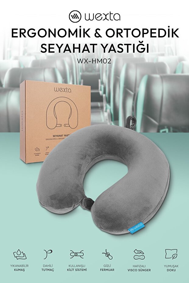 Seyahat Boyun Yastığı Comfort Ortopedik Seyahat Yastığı Visco - 1