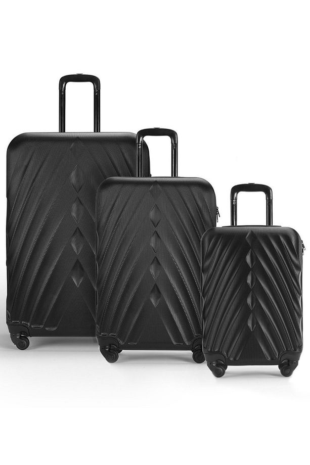 STD WX-400 Siyah 3'lü Set Valiz Klasik - 1