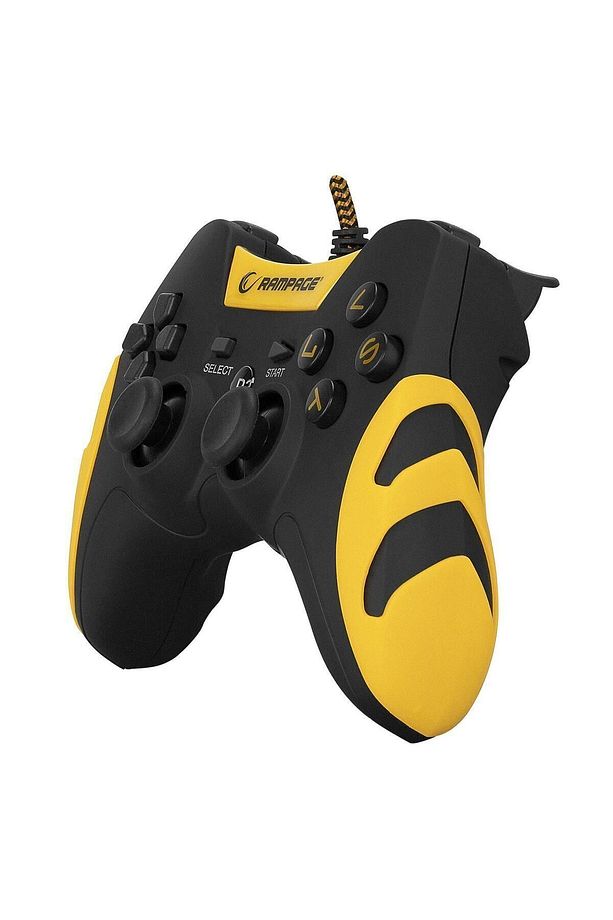 Rampage Sg-r218 Ps3/ Pc X Input Sarı Renk Usb 1.8m Hasır Kablolu Oyun Kolu Joypad - 2