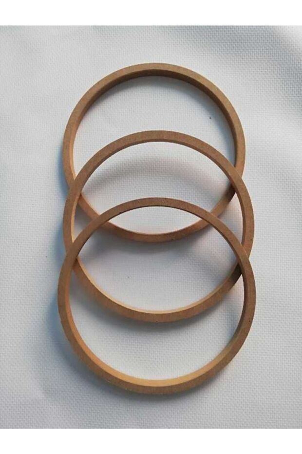 Wooden MDF Round Pulley 14 Cm 3 Pieces