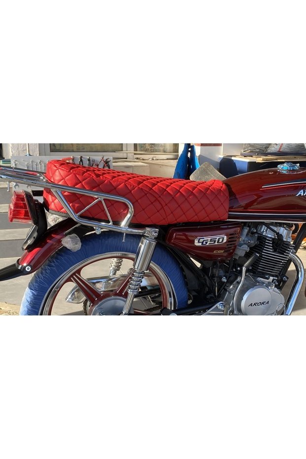 Red Cg Compatible Motorcycle Seat Cover Kuba Asian Falcon Magnificent Breton
