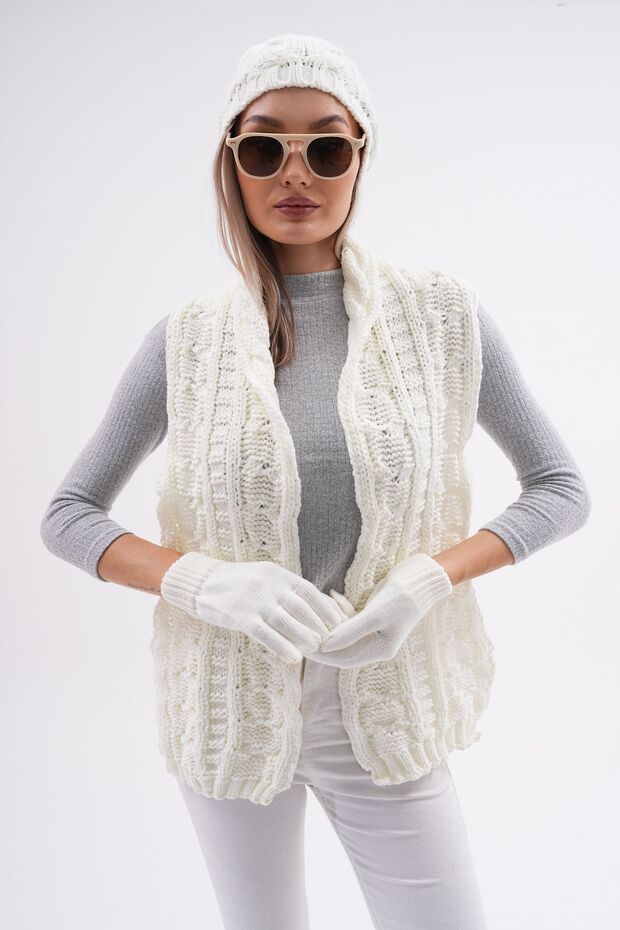 Atkı Bere Eldiven Seti - 8