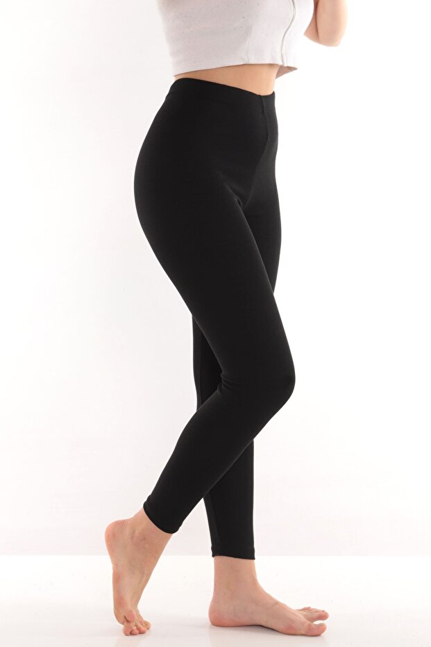 Şardonlu Termal Içlik Unisex Pamuklu Termal Tayt - 3