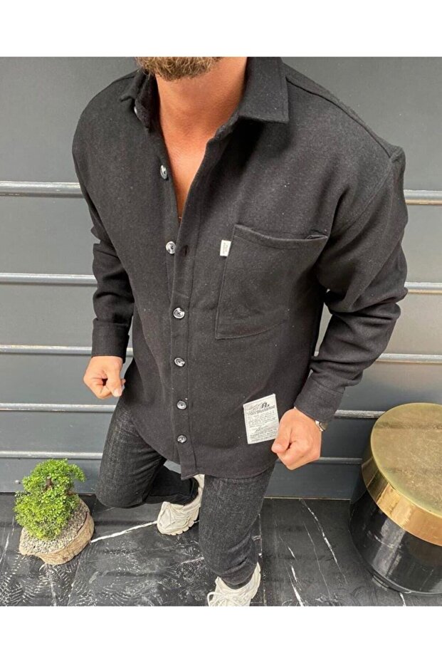 Kaşe Siyah Gömlek - 1