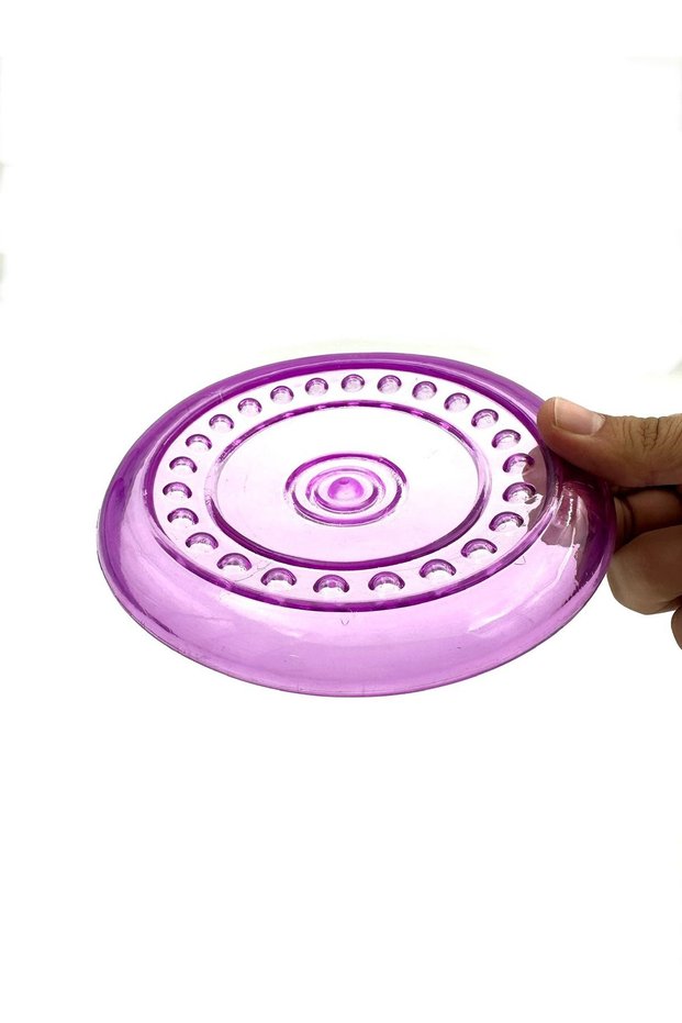 Purple Throwing Frisbee Dog Toy