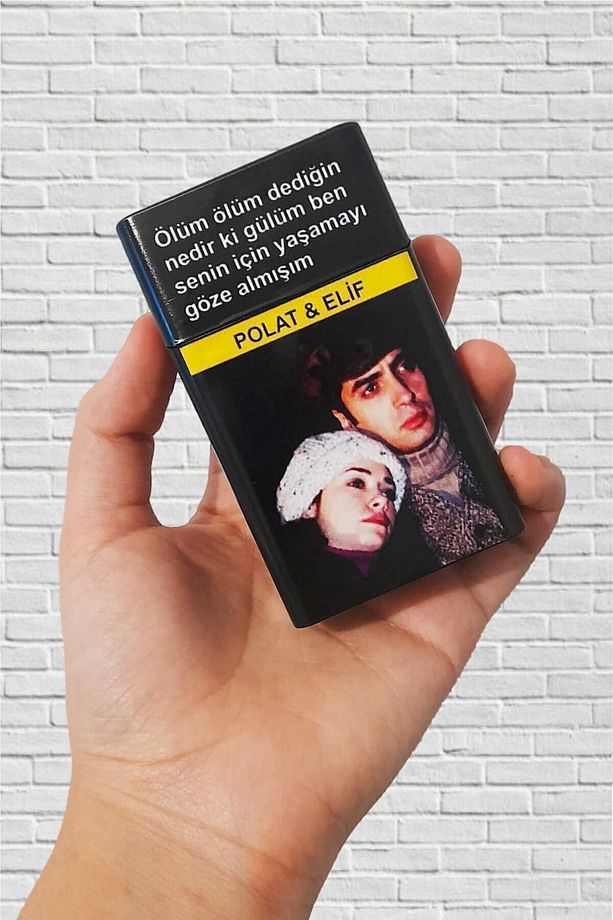 Polat & Elif Kurtlar Vadisi Ölüm Ölüm Dediğin Nedir Ki Gülüm Standart Sigara Tabakası Kutusu - 1