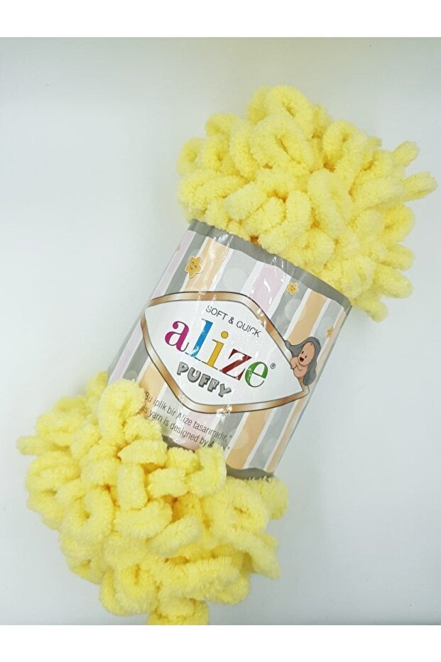 Puffy 13 5 Pieces Light Yellow Baby Blanket Thread