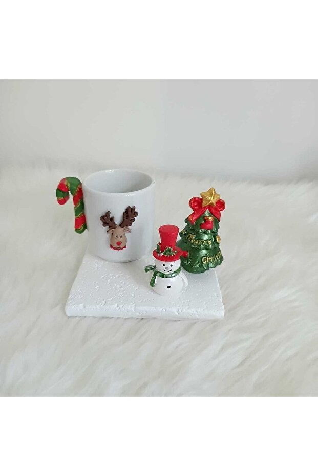Design Decorative Gift Presentation New Year Santa Claus Themed Coffee Cup Model