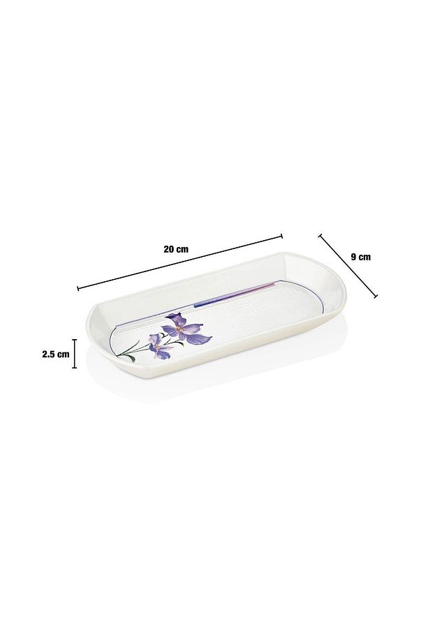 14 Parça 6 Kişilik Stackable Premium Morina Kahvaltı Takımı Seti Kahvaltılık Sunum Pasta Tabağı - 9