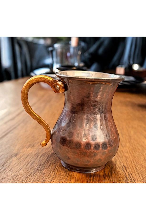 Bakır bardak Oksitli el dövmesi - 1