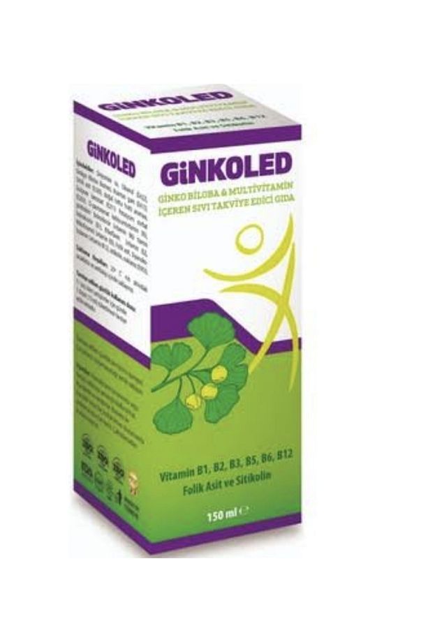 Ginkoled Biloba B1, B2, B3, B5 B6, B12 Içeren Sıvı Takviye Edici Gıda - 3