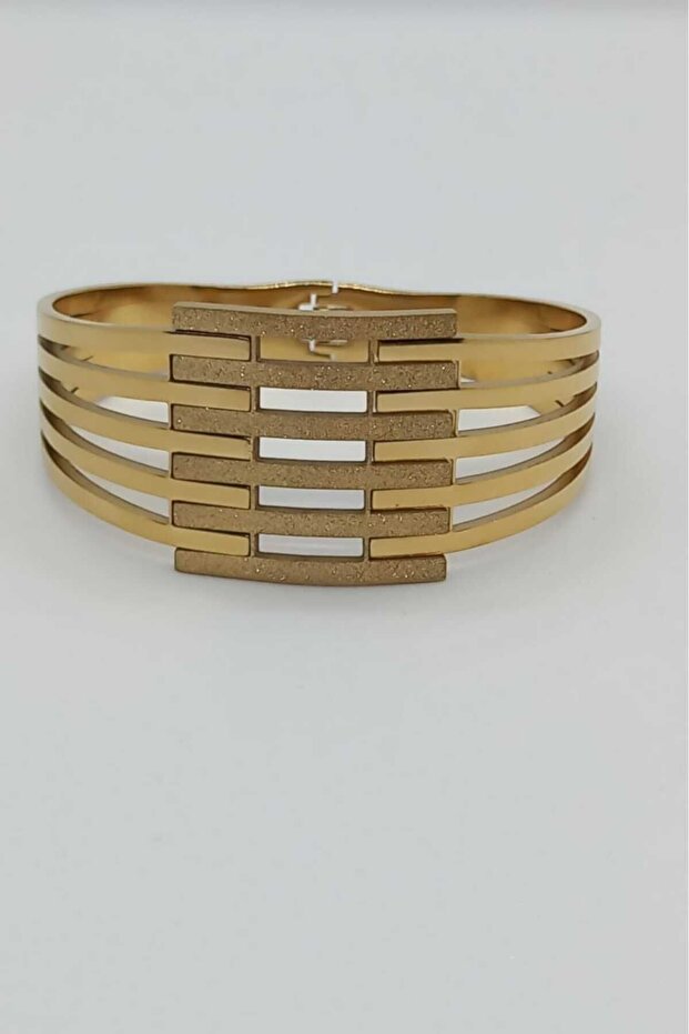 Çelik Simli Kalın Kaburga Model Bileklik - 6