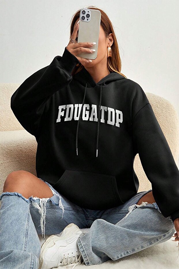 Fdugatdp You - سويت شيرت مطبوع كبير الحجم