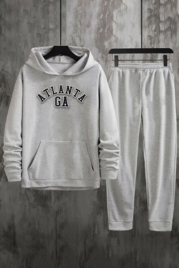 Unisex Atlanta Printed Tracksuit Set