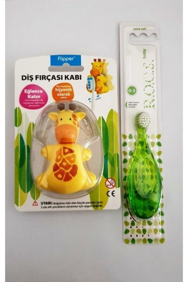 Rocs Flıpper Diş Fırçası Kabı+0-3 Yaş Diş Fırçası - 1