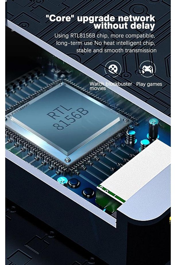 Usb Type C To Uyumlu Ethernet 2500Mbps 2.5G İnternet Çevirici Dönüştürücü Adaptör - 4