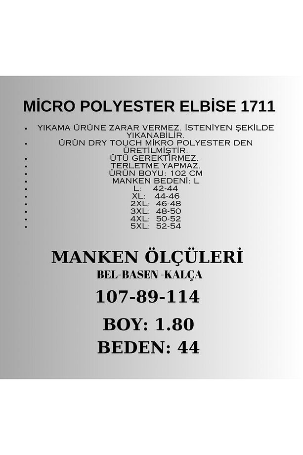 MİCRO POLYAMİD LİKRALI ELBİSE 1711-148 - 6