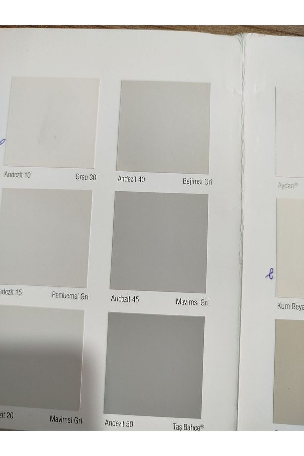 Çbs plassoft şu bazlı silinebilir silikonlu andezit 45 renkli duvar boyası - 2