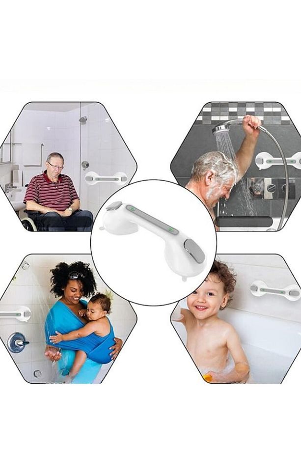 Banyo Güvenlik Tutacağı: Banyo Ve Tuvaletlerde Kullanılmak Üzere Kilitli Vantuzlu Yardımcı Tutacak - 7