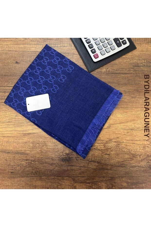G Pattern Imported Wool Silk Shawl - 1