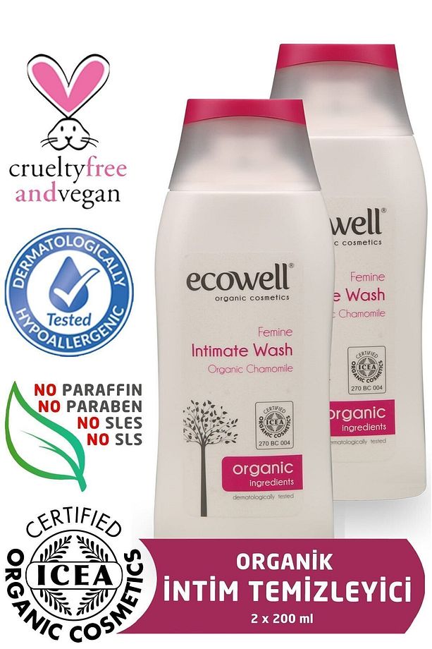 Organik Intim Temizleyici 2'li SET (2 X 200 ML) - 1