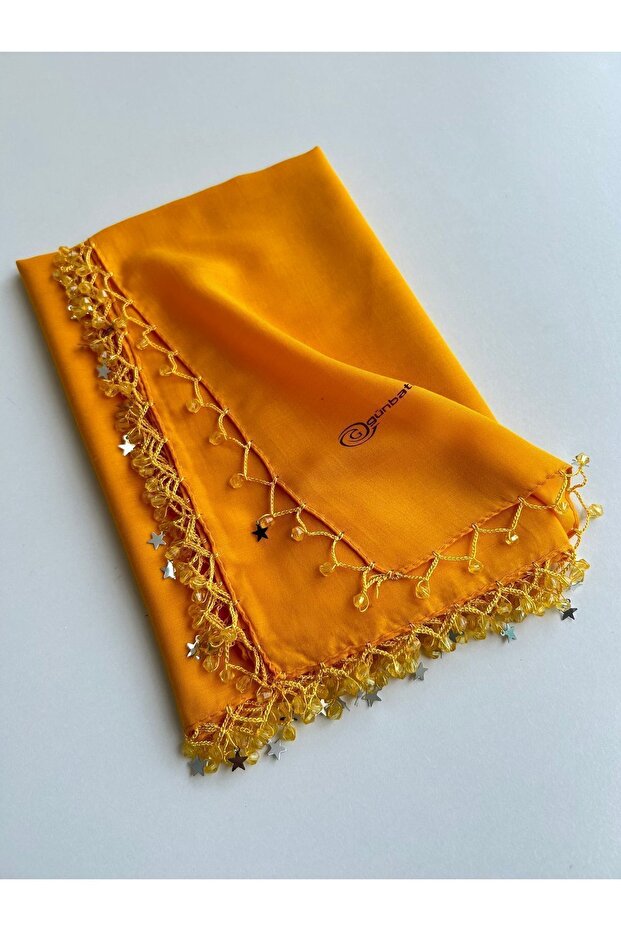 Handcrafted writing edge beaded cheesecloth manger dowry baggage