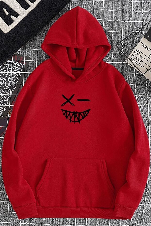 Cartoon Graphic Thermal Lined Drawstring Sweatshirt
