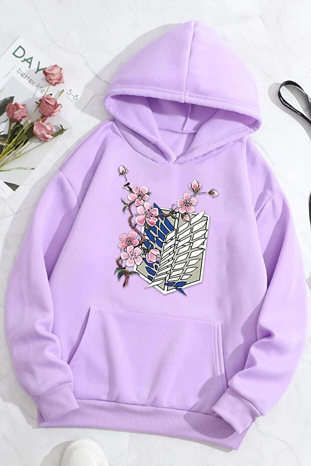 Unisex Flowers Printed Sweatshirt