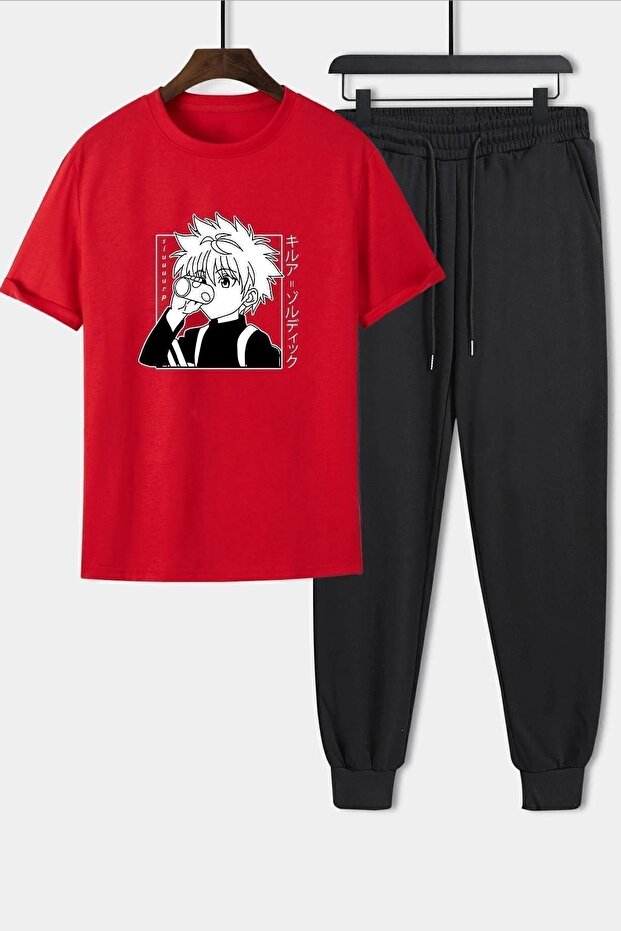 Unisex Killua Zoldyck Printed 2-Piece Tracksuit Set