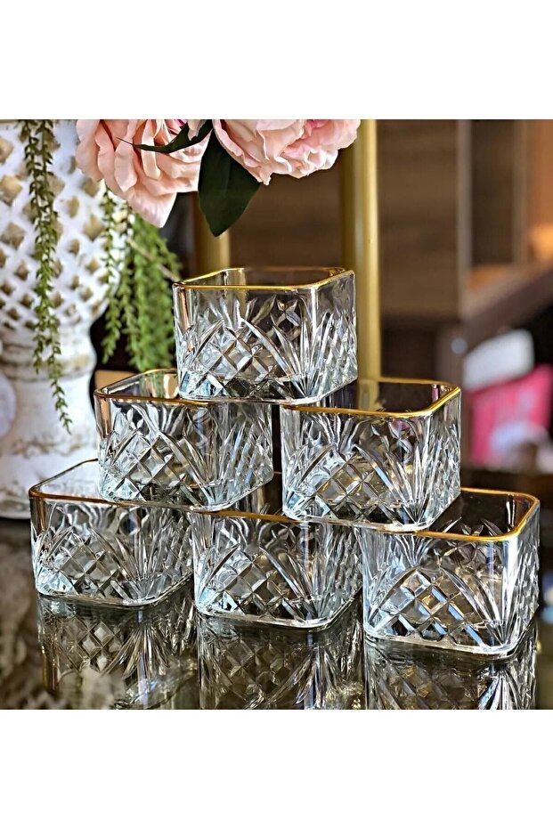 وعاء مربع منقوش مكون من 6 قطع - 2