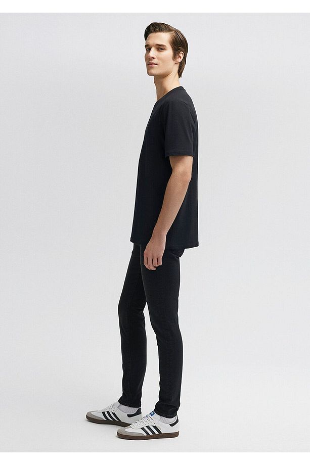 Siyah Basic Tişört Regular Fit / Normal Kesim 0610251-900 - 4