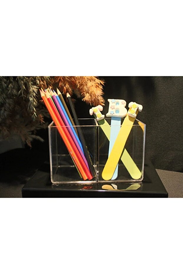 2 Compartment Plexi Organizer - Practical Organization - 6