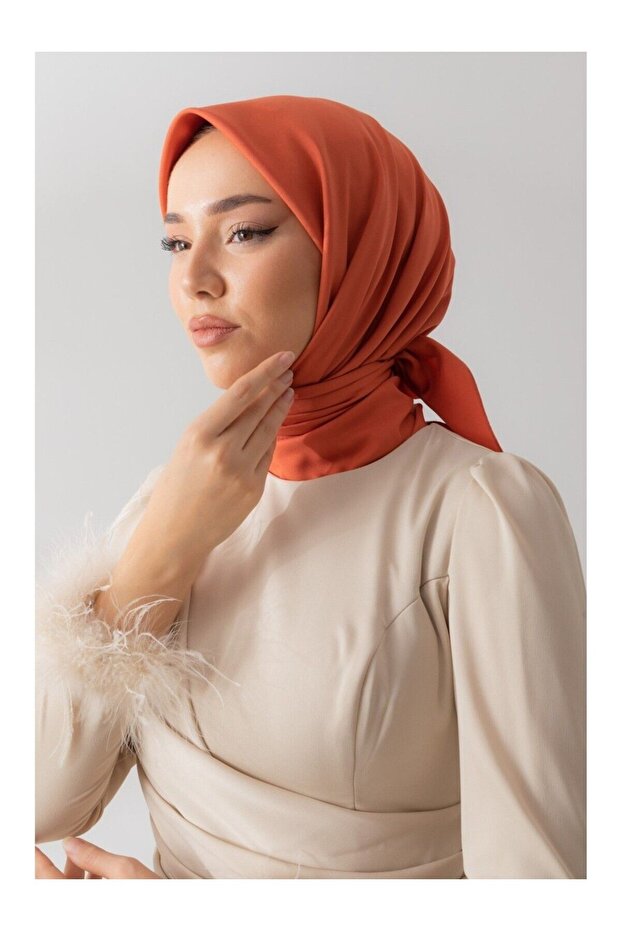 Solid Color Twill Scarf. - 3