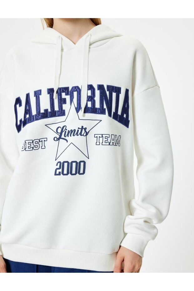 Kadın Oversize Kapüşonlu Sweat - 5