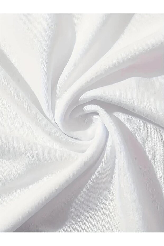 Mavi Star Baskılı Crop Bluz - 5