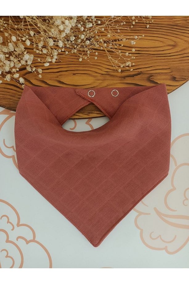 %100 Organik Müslin Çift Katlı Bebek Fuları Yakalık Mama Ve Salya Önlüğü Bez 8 Adet 40 Cm - 6