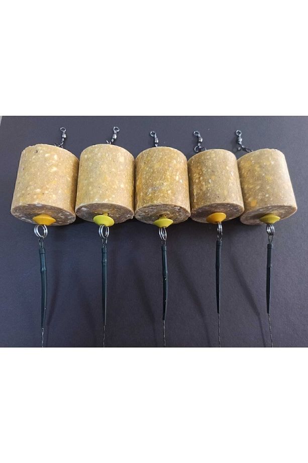 Küspe Aparatlı Çift Renkli Mısır Rig Takımı 5’li Set (küspe Dahil) - 3