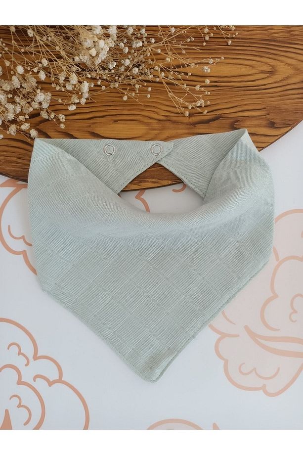 %100 Organik Müslin Çift Katlı Bebek Fuları Yakalık Mama Ve Salya Önlüğü Bez 8 Adet 40 Cm - 5