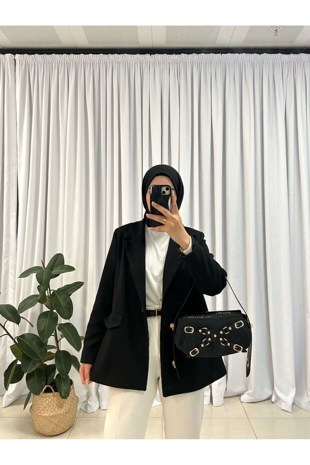 Siyah Manc Çanta - 3