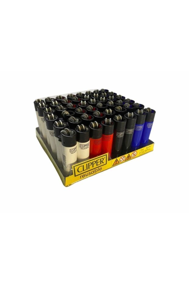 Reusable Taşlı Çakmak 48 Adet 4 Renk - 1