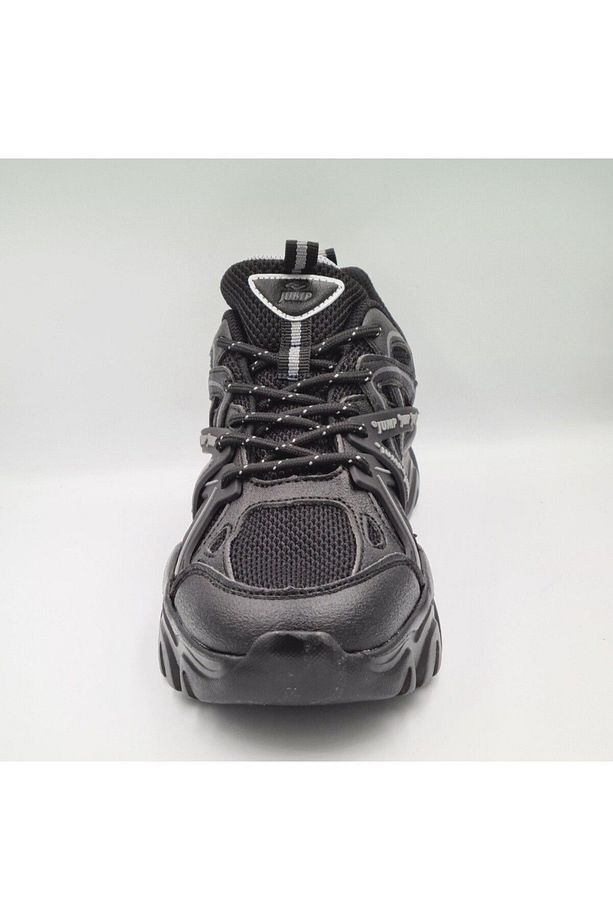 30852 Siyah Unisex Kalın Taban Sneaker Spor Ayakkabı - 5