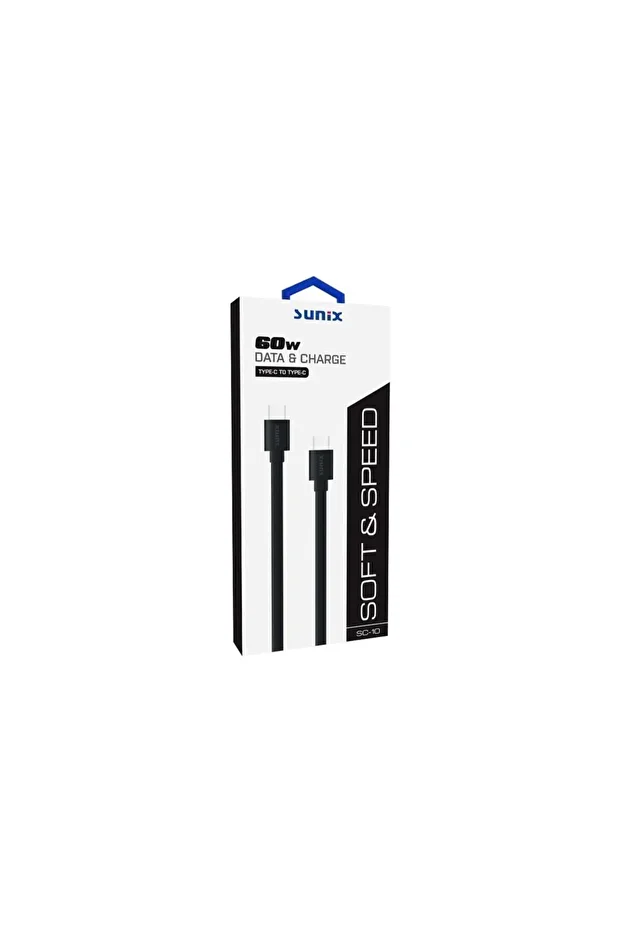 60w Soft Kablo Usb-c Şarj Ve Data Kablosu Siyah Sc-10 - 2