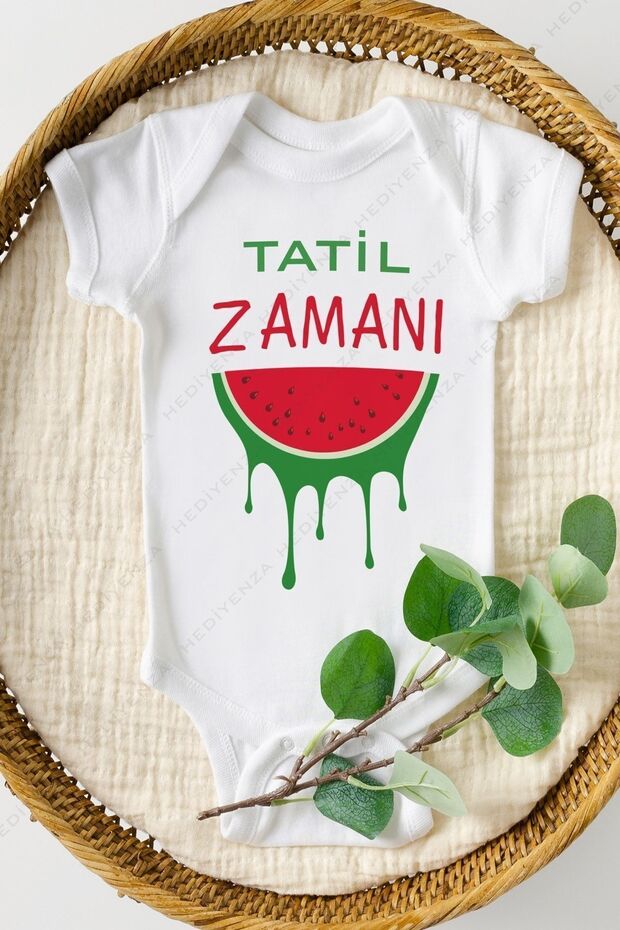 Holiday Time Watermelon Printed Baby Bodysuit & Bodysuit