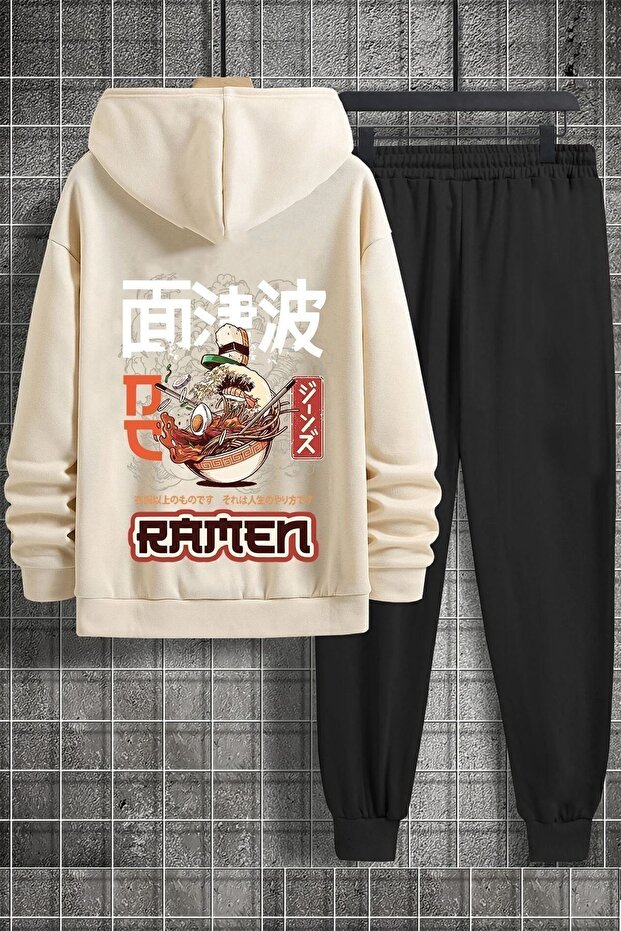طقم بدلة رياضية مطبوعة رامين للجنسين