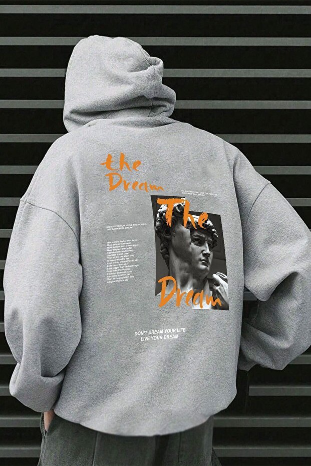 سويت شيرت كبير الحجم مطبوع عليه The Dream للجنسين
