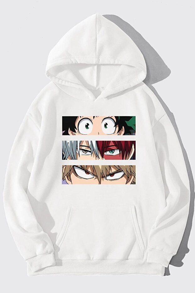 سويت شيرت مطبوع من Makima Hugging Denji للجنسين